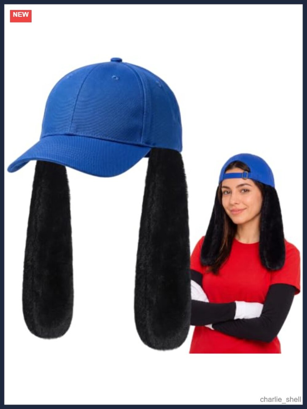 Floppy Dog Ears Baseball Cap Adjustable Halloween Costume Hat